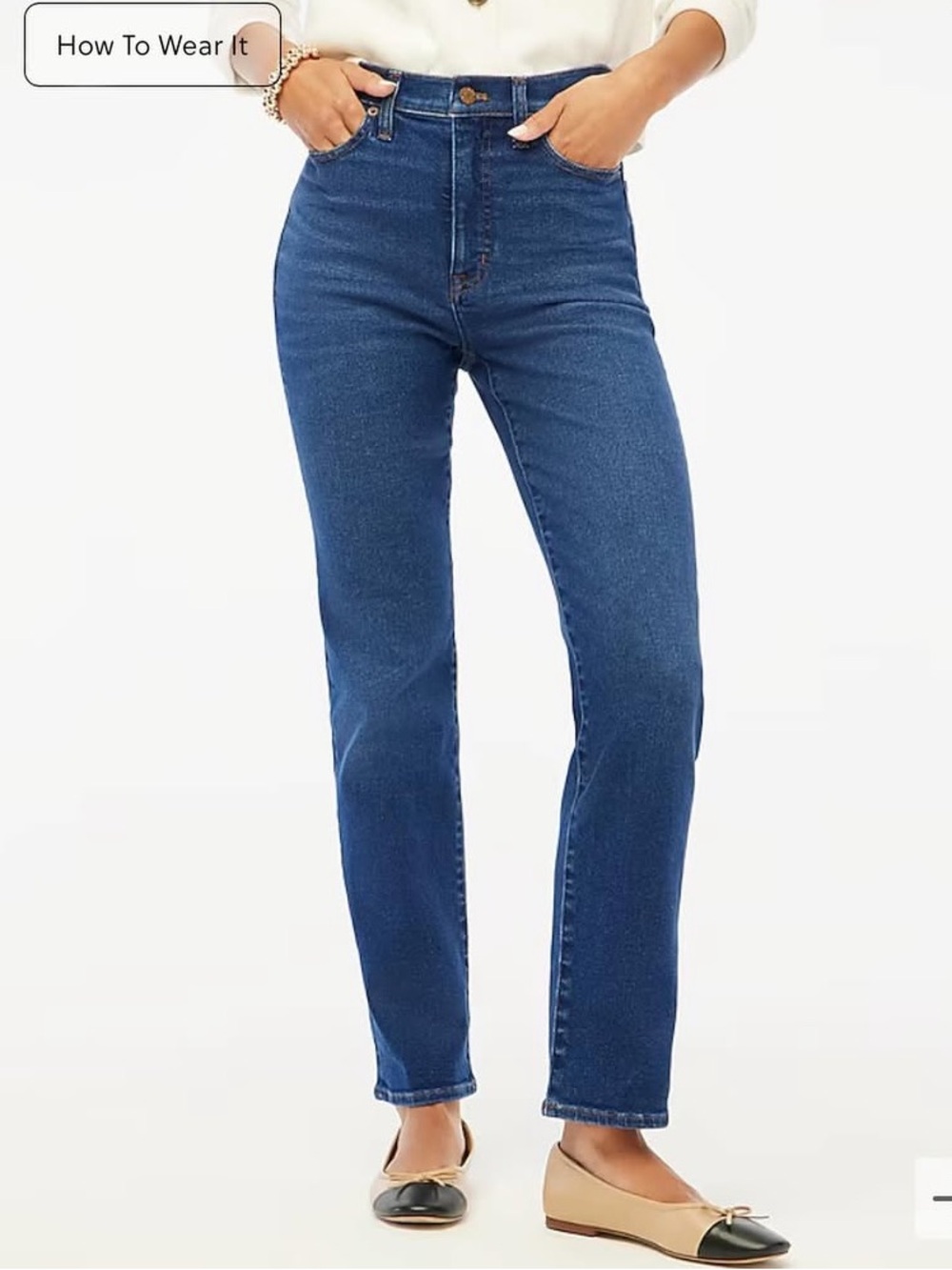 J CREW TALL HIGH-RISE STOVEPIPE JEAN IN SIGNATURE STRETCH+